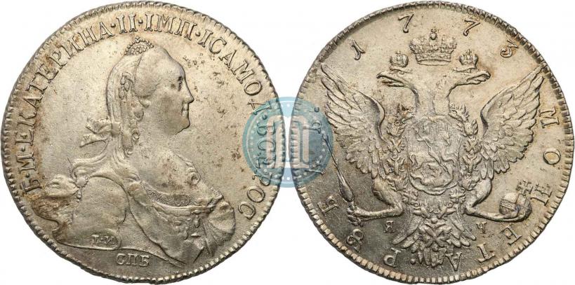 Фото 1 рубль 1773 года СПБ-ЯЧ-Т.И. 