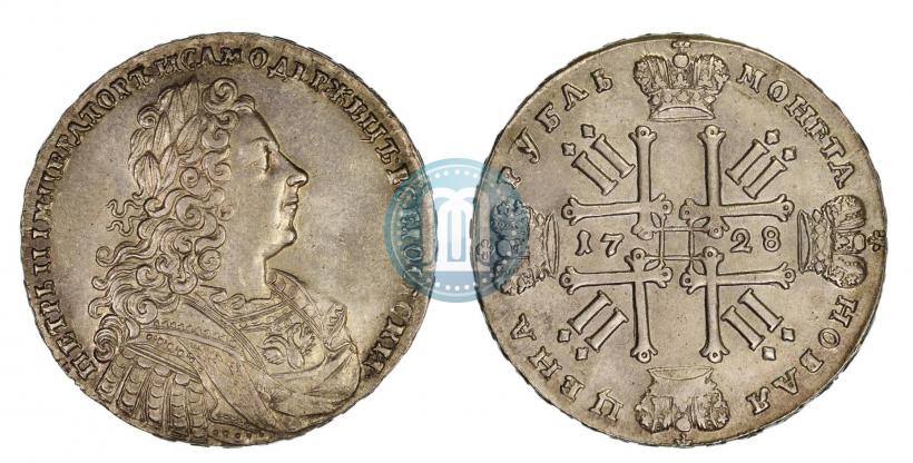 Picture 1 rouble 1728 year  "Type of 1728"