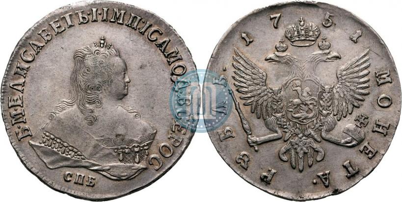 Picture 1 rouble 1751 year СПБ 