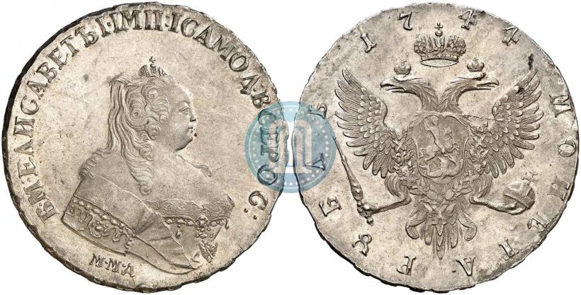 Picture 1 rouble 1744 year ММД 