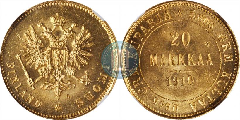 Picture 20 markkaa 1910 year L 