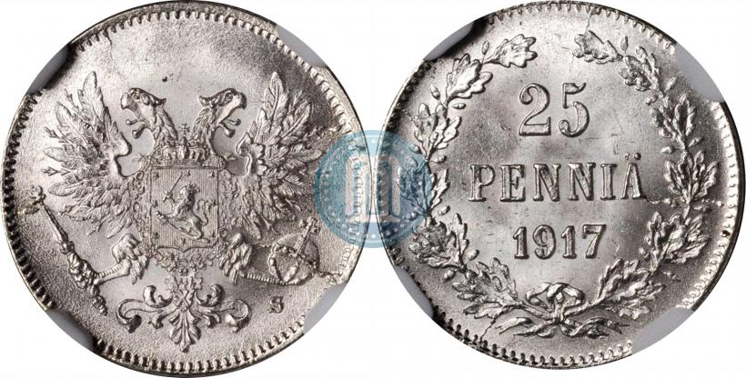 Фото 25 пенни 1917 года S 