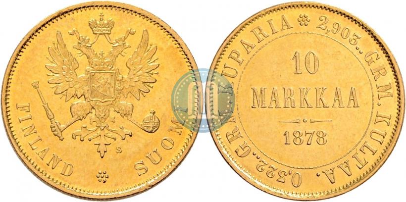 Picture 10 markkaa 1878 year S 