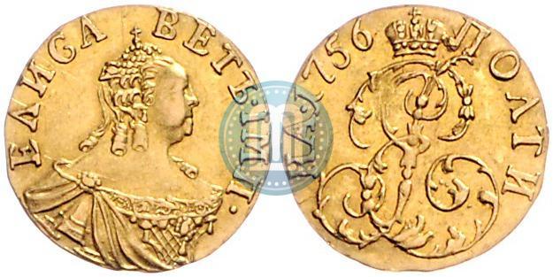 Фото Полтина 1756 года  