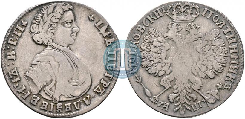 Фото Полтина 1707 года  