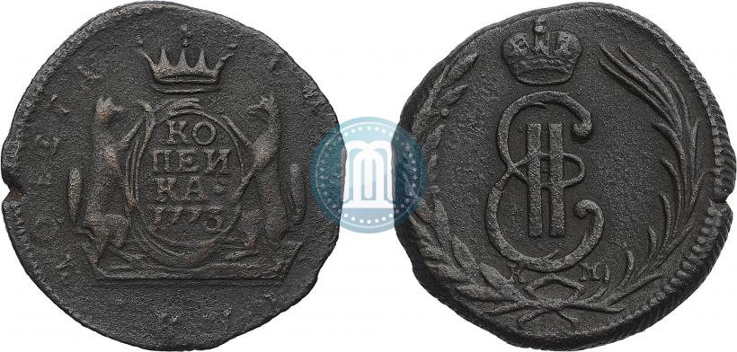 Picture 1 kopeck 1773 year КМ 