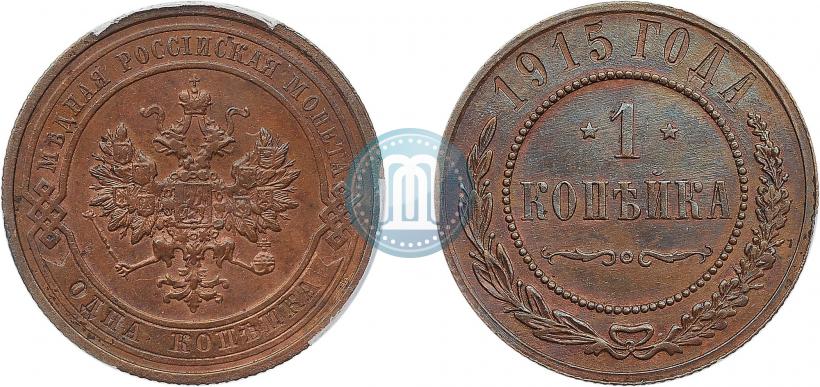 Picture 1 kopeck 1915 year  
