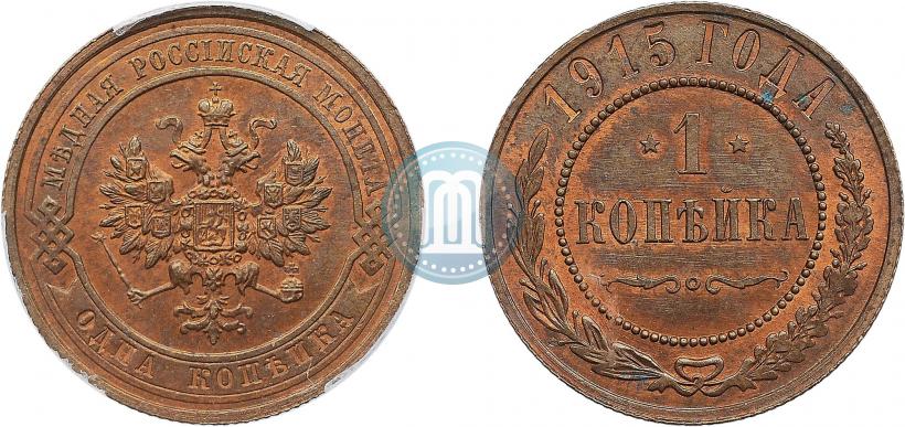 Picture 1 kopeck 1915 year  