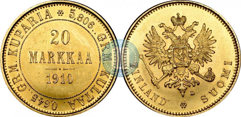Picture 20 markkaa 1910 year L 
