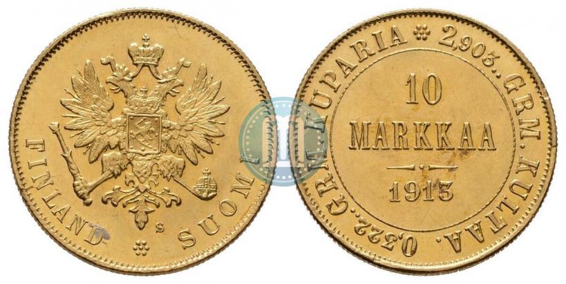 Picture 10 markkaa 1913 year S 