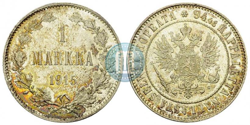 Picture 1 markka 1915 year S 