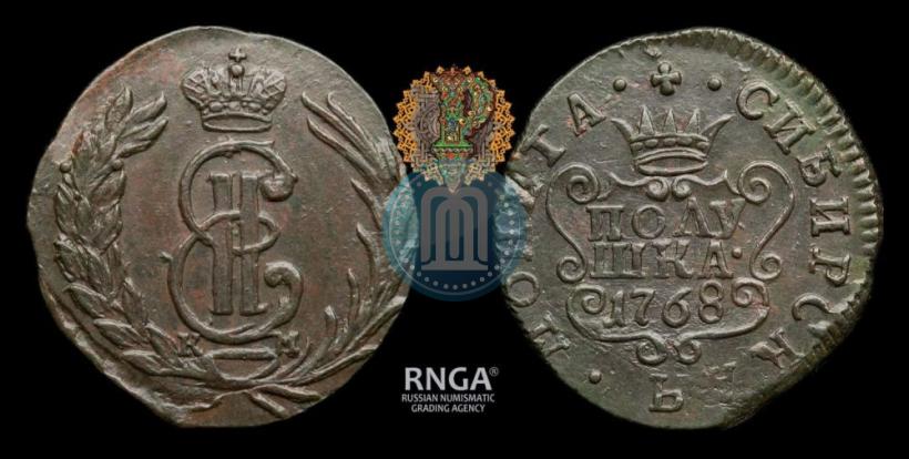 Фото Полушка 1768 года КМ 