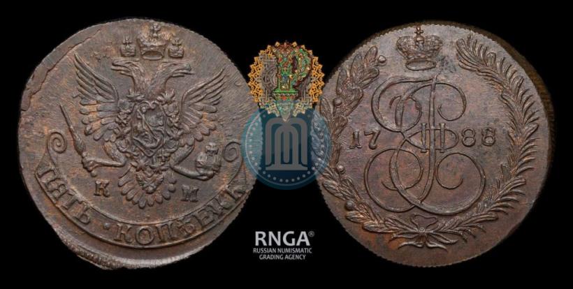 Picture 5 kopecks 1788 year КМ 