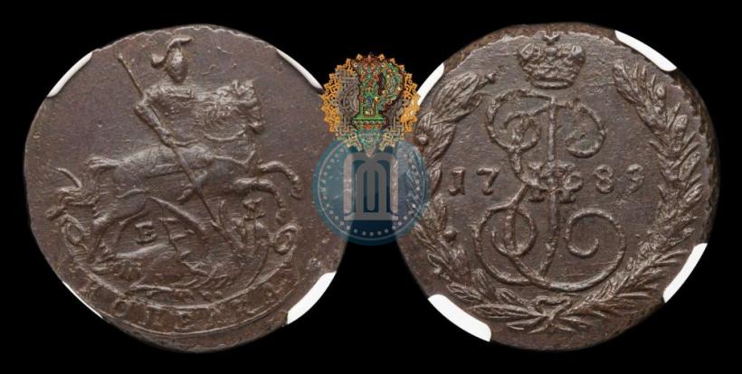 Фото 1 копейка 1789 года ЕМ 
