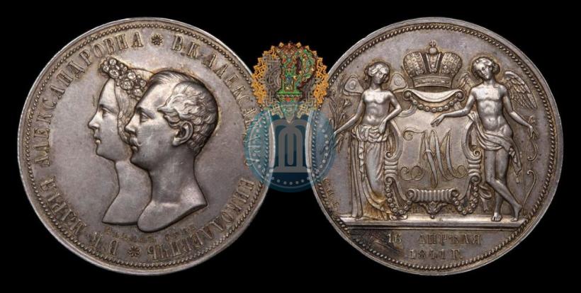 Picture 1 rouble 1841 year СПБ-НГ "In the memory of the wedding of the crown prince"