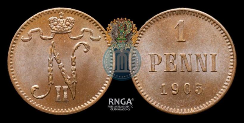 Фото 1 пенни 1905 года  