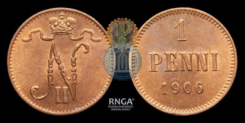 Picture 1 penni 1906 year  