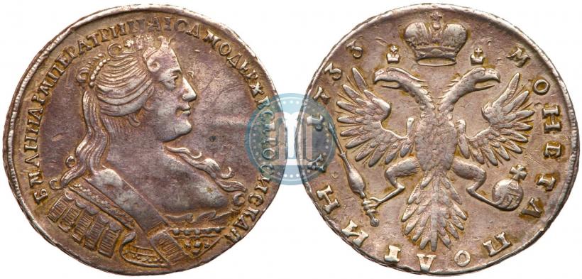 Фото Полтина 1733 года  