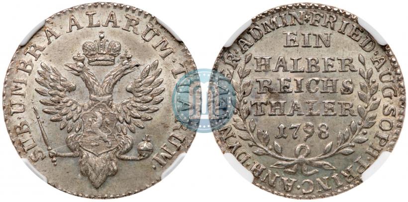 Picture Ein halber reichsthaler 1798 year  "Dutchy of Jever"