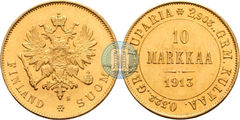 Picture 10 markkaa 1913 year S 