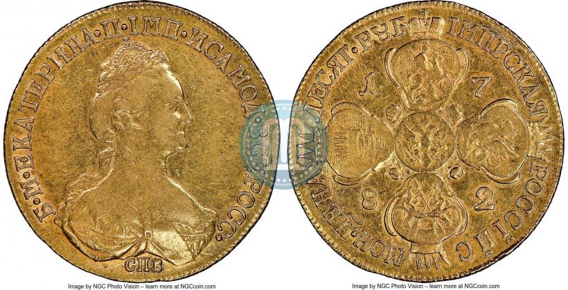 Picture 10 roubles 1782 year СПБ 