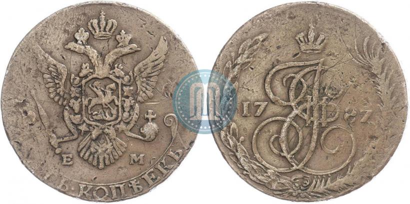 Picture 5 kopecks 1787 year ЕМ 