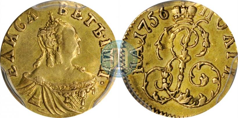 Фото Полтина 1756 года  