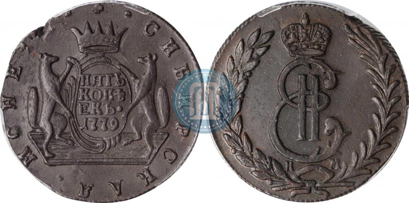 Picture 5 kopecks 1779 year КМ 