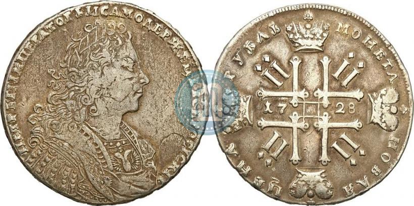 Picture 1 rouble 1728 year  "Type of 1728"