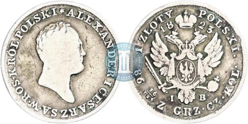Picture 1 złoty 1823 year IB 