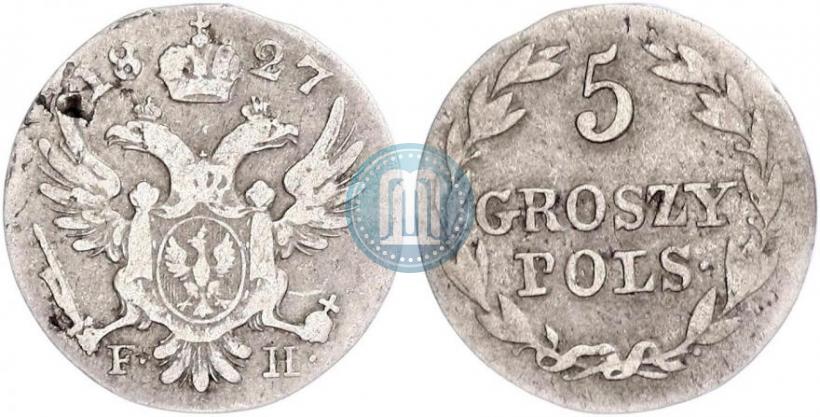 Picture 5 groszy 1827 year FH 