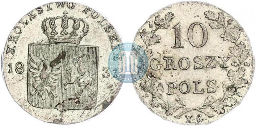 Picture 10 groszy 1831 year KG "Polish uprising"