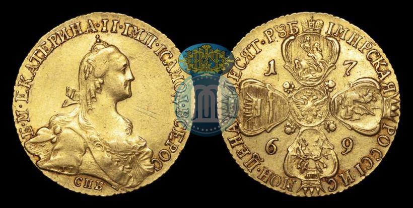 Picture 10 roubles 1769 year СПБ 