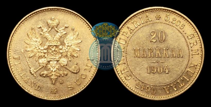 Picture 20 markkaa 1904 year L 