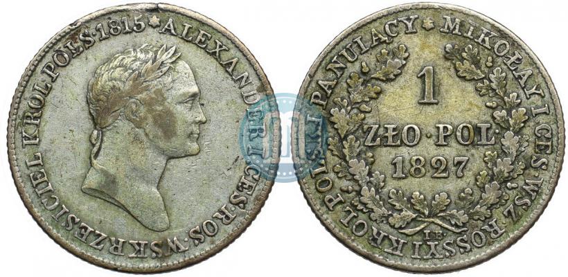 Picture 1 złoty 1830 year FH 