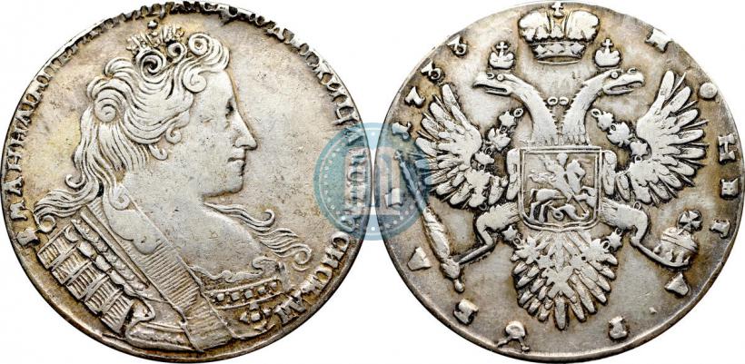 Фото 1 рубль 1733 года  
