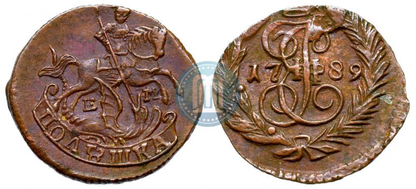 Фото Полушка 1789 года ЕМ 