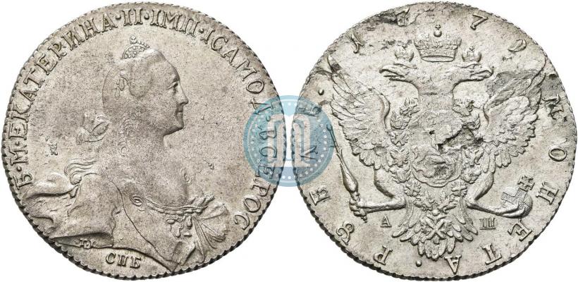Picture 1 rouble 1772 year СПБ-АШ 