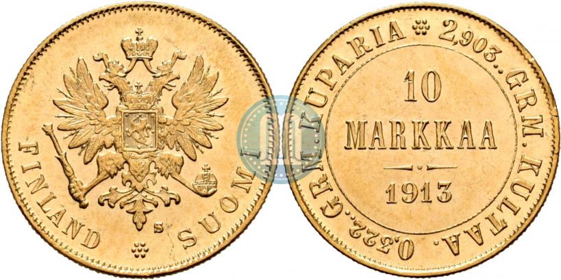 Фото 10 марок 1913 года S 