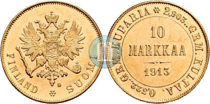 Фото 10 марок 1913 года S 