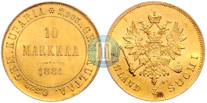 Фото 10 марок 1881 года S 