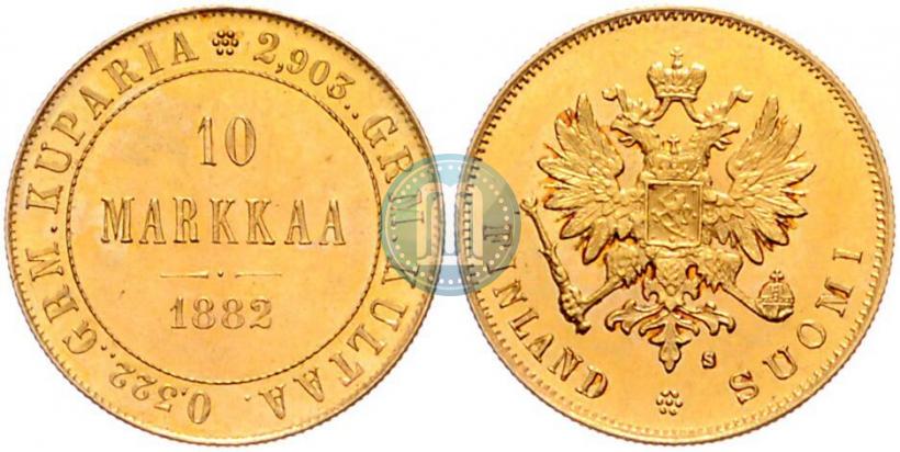 Picture 10 markkaa 1882 year S 