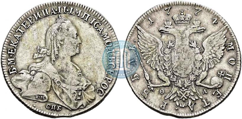 Фото 1 рубль 1774 года СПБ-ФЛ 