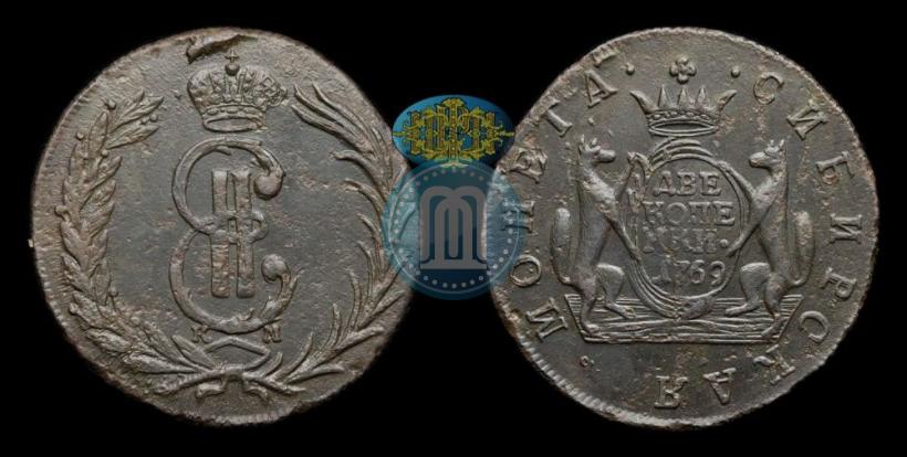 Picture 2 kopecks 1769 year КМ 