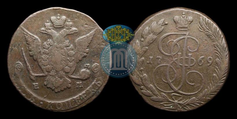 Picture 5 kopecks 1769 year ЕМ 