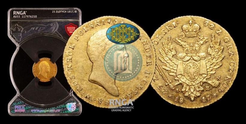 Picture 25 złotych 1817 year IB 