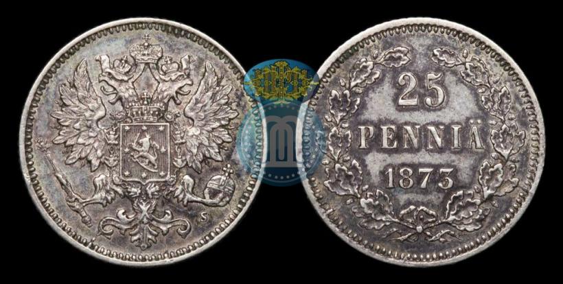 Picture 25 pennia 1873 year S 