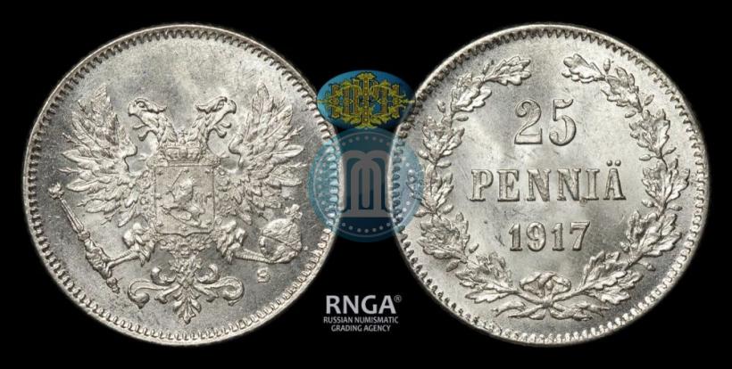 Picture 25 pennia 1917 year S 