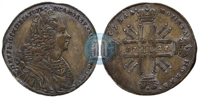Picture 1 rouble 1727 year  "Moscow type"