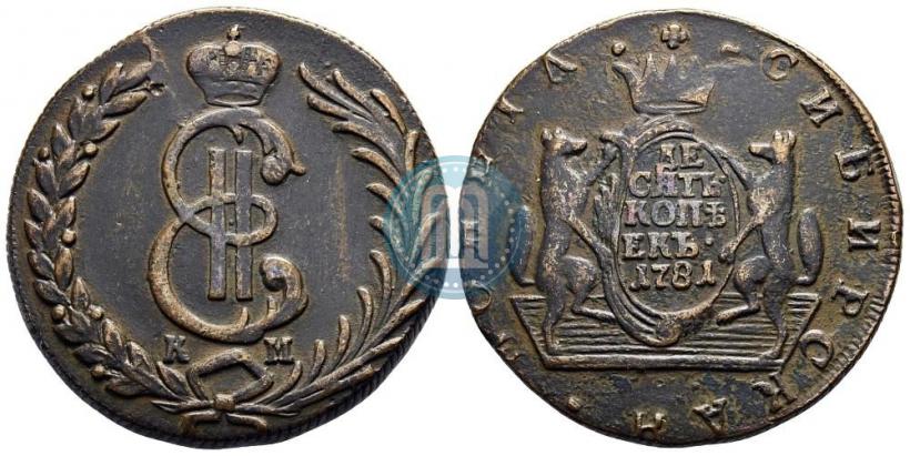 Picture 10 kopecks 1781 year КМ 